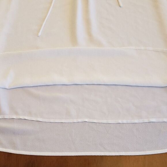 Vince Camuto Women Sleeveless Lace Up Scoop Neck Blouse White 3X - Picture 5 of 7